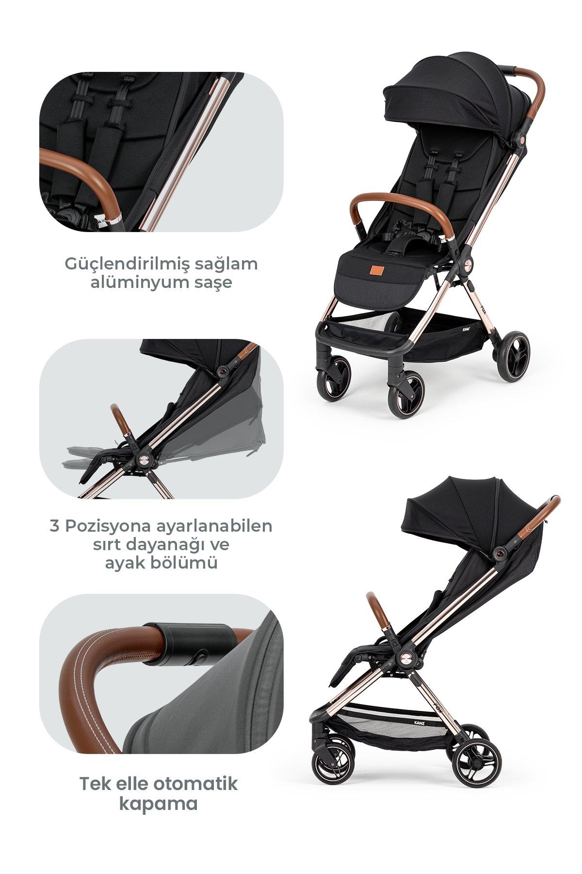 Kanz Fox Kabin Boy Bebek Arabası