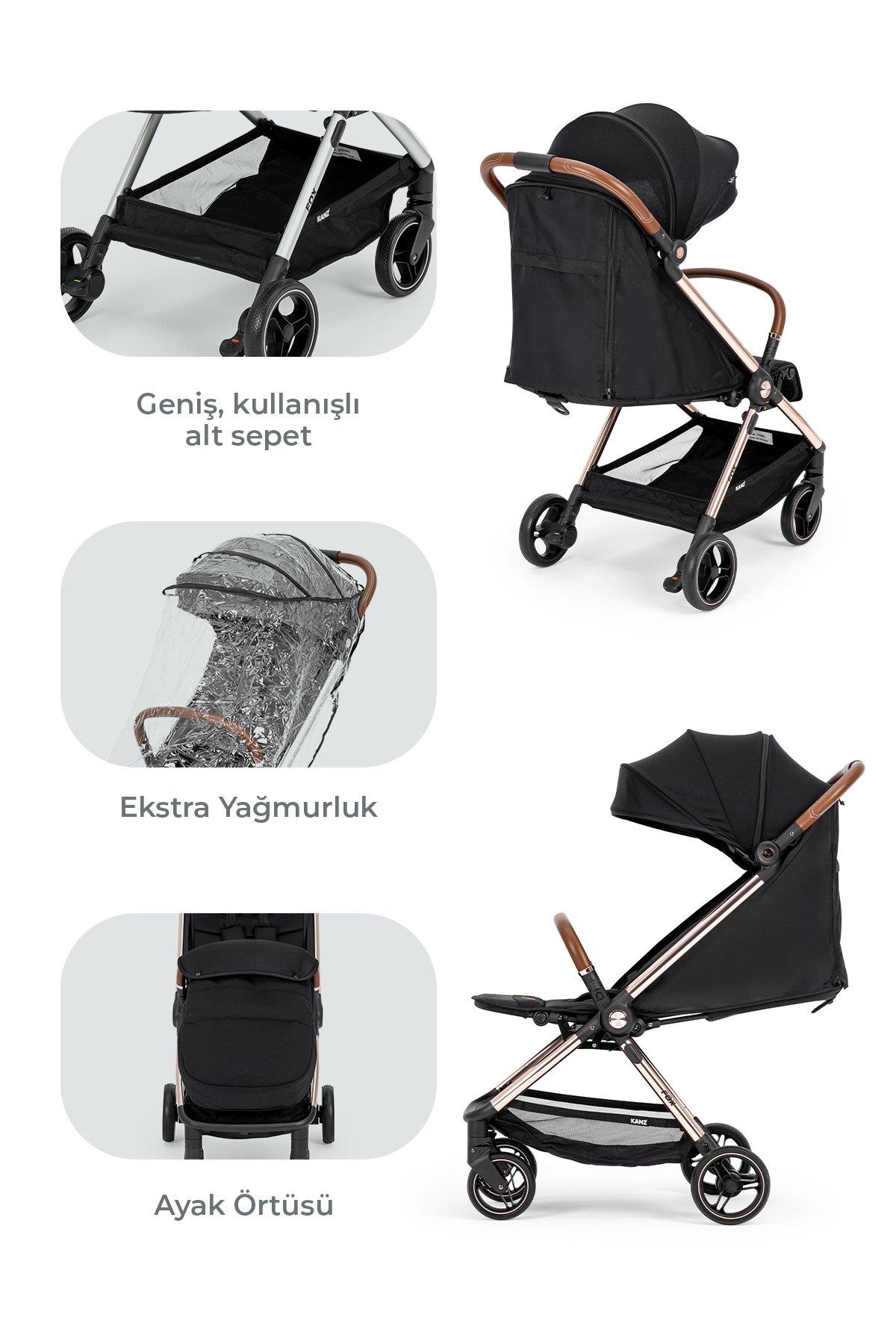 Kanz Fox Kabin Boy Bebek Arabası