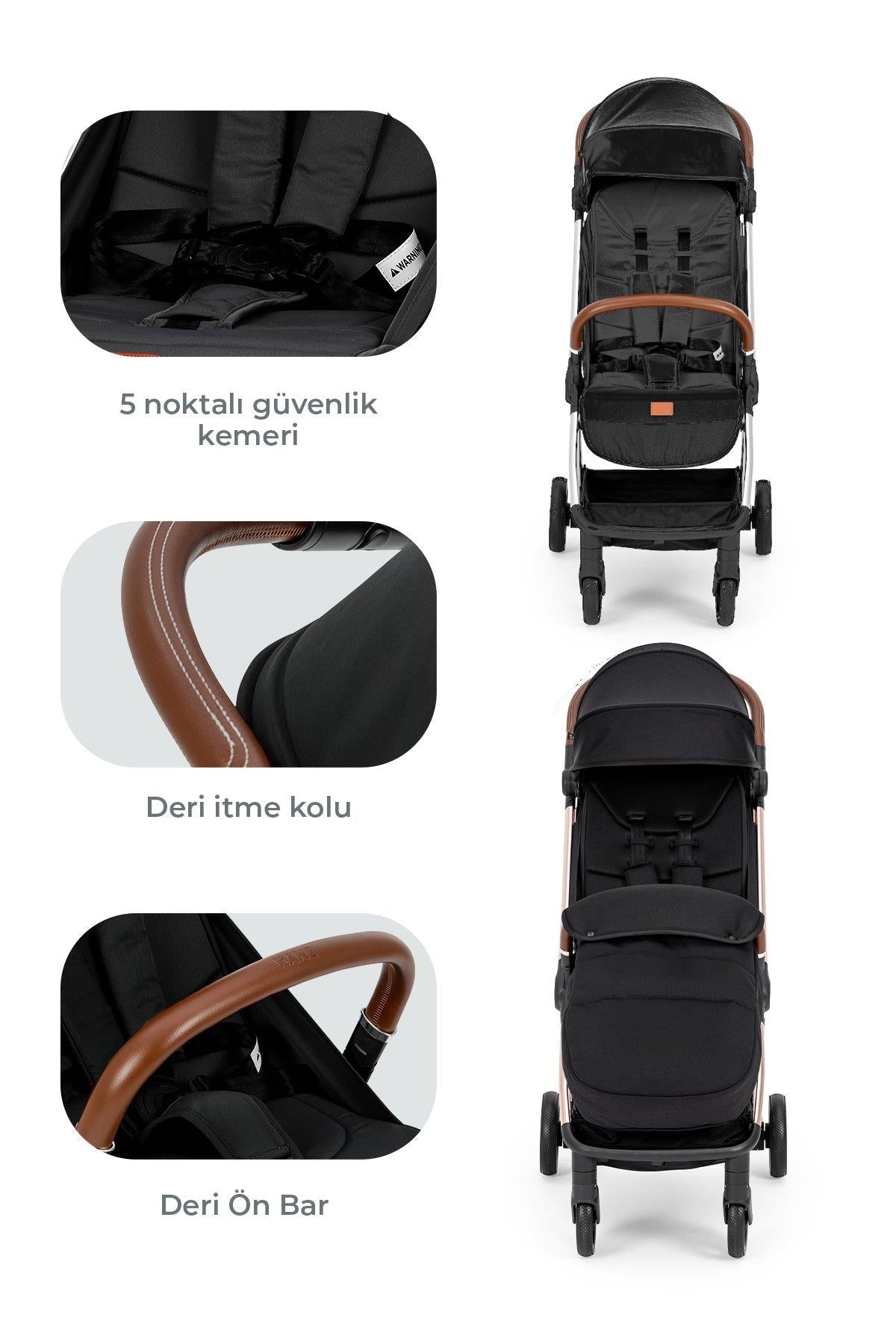 Kanz Fox Kabin Boy Bebek Arabası