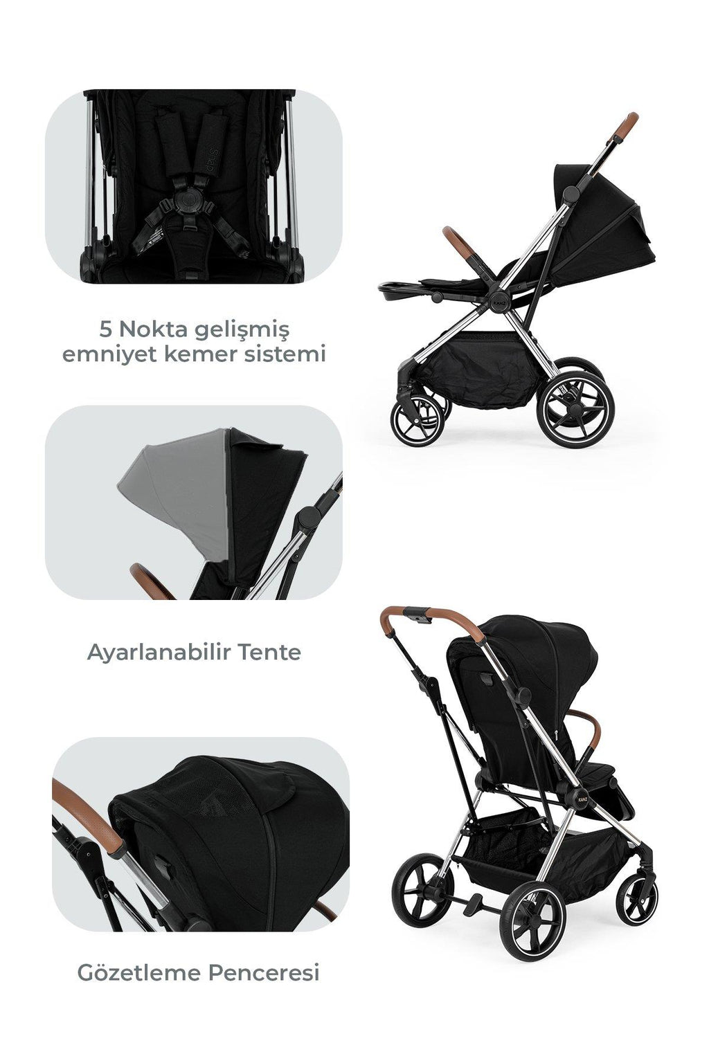 Kanz Snap Autofold Travel Bebek Arabası